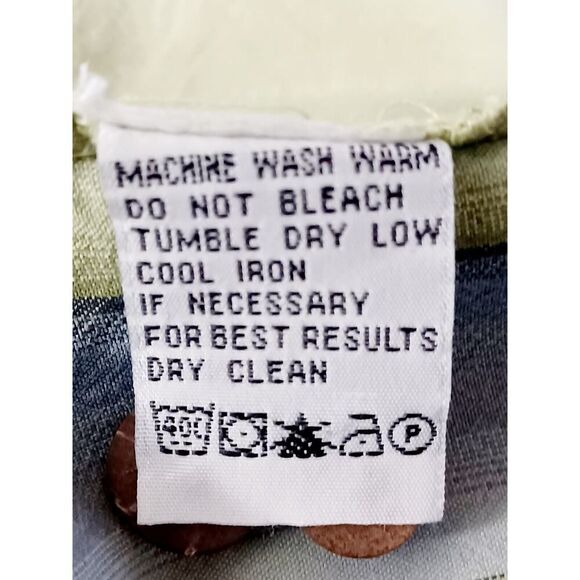 Tommy Bahama Men's Green Striped Short Sleeve Button Up Relax Shirt Large - Picture 7 of 8